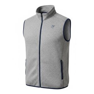 NWT Men’s gray full zip vest size xl